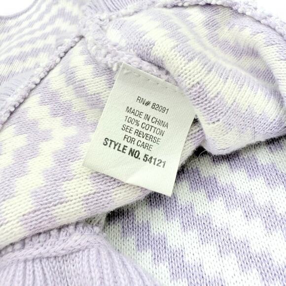 Helena Neiman Marcus Girls Knit Cape Poncho M Chevron Ruffle Princesscore Purple - Picture 10 of 11